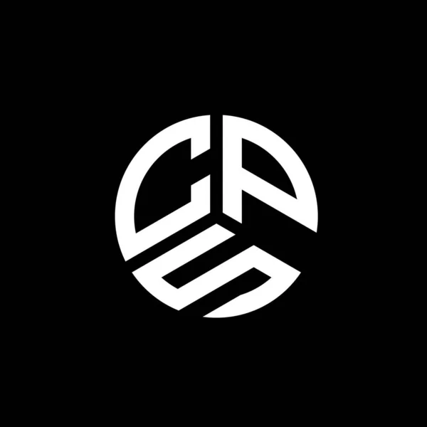 Cps Letter Logo Ontwerp Witte Achtergrond Cps Creatieve Initialen Letter — Stockvector