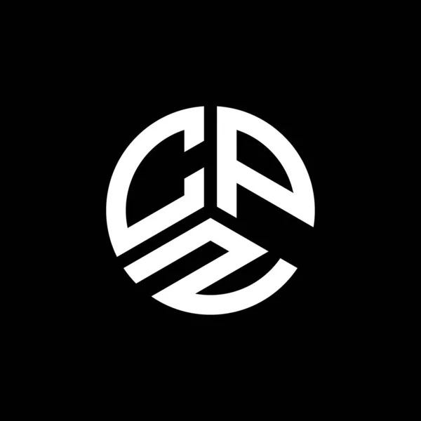 Diseño Del Logotipo Letra Cpz Sobre Fondo Blanco Cpz Iniciales — Archivo Imágenes Vectoriales