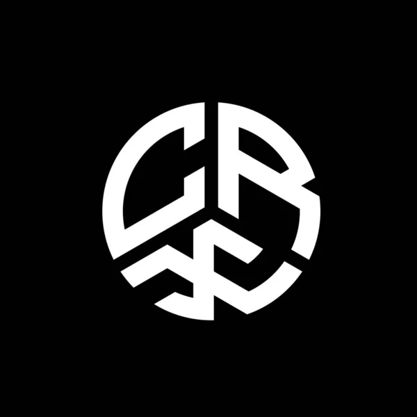 Desain Logo Huruf Crx Pada Latar Belakang Putih Crx Kreatif - Stok Vektor