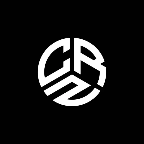 Crz Bokstav Logotyp Design Vit Bakgrund Crz Kreativa Initialer Brev — Stock vektor