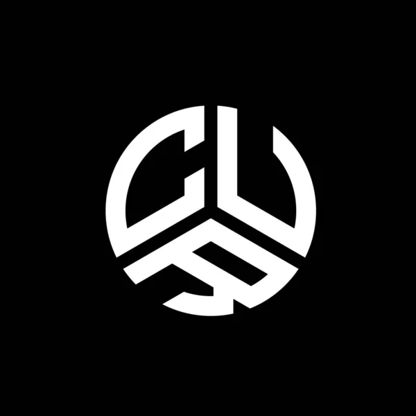 Дизайн Логотипу Літери Cur Білому Тлі Cur Креативні Ініціали Концепції — стоковий вектор