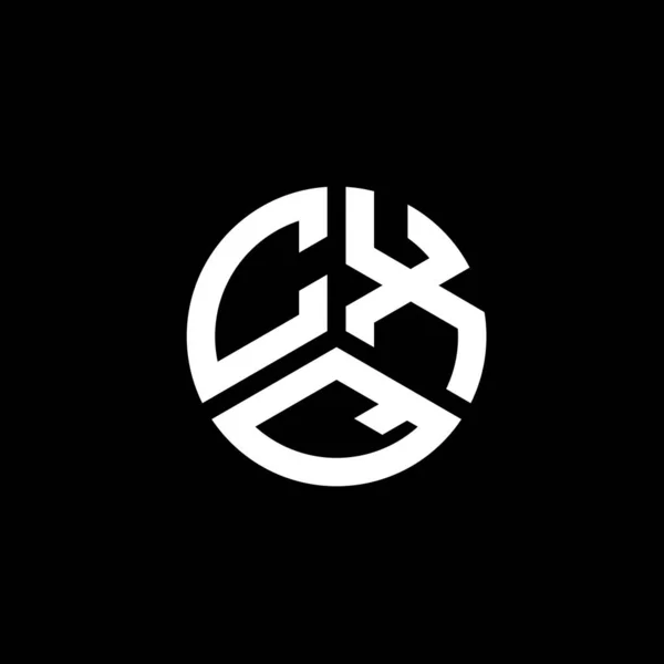 Cxq Brev Logotyp Design Vit Bakgrund Cxq Kreativa Initialer Brev — Stock vektor