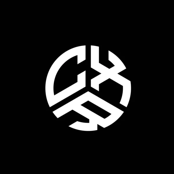 Diseño Del Logotipo Letra Cxr Sobre Fondo Blanco Cxr Iniciales — Archivo Imágenes Vectoriales
