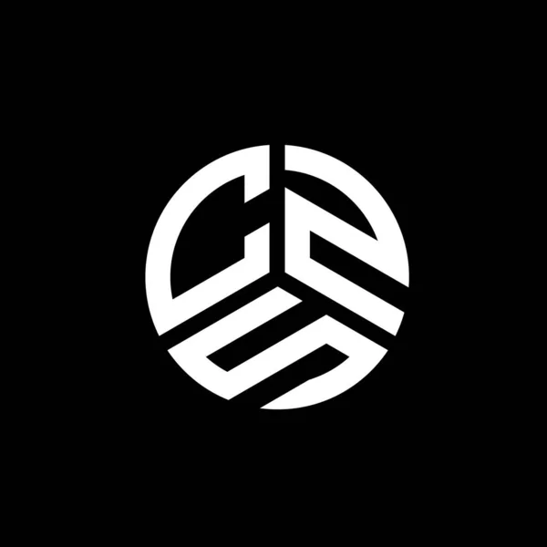 Czs Buchstabe Logo Design Auf Weißem Hintergrund Czs Kreative Initialen — Stockvektor