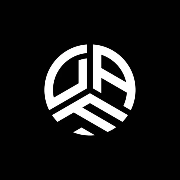 Design Logotipo Carta Daf Fundo Branco Daf Iniciais Criativas Conceito — Vetor de Stock