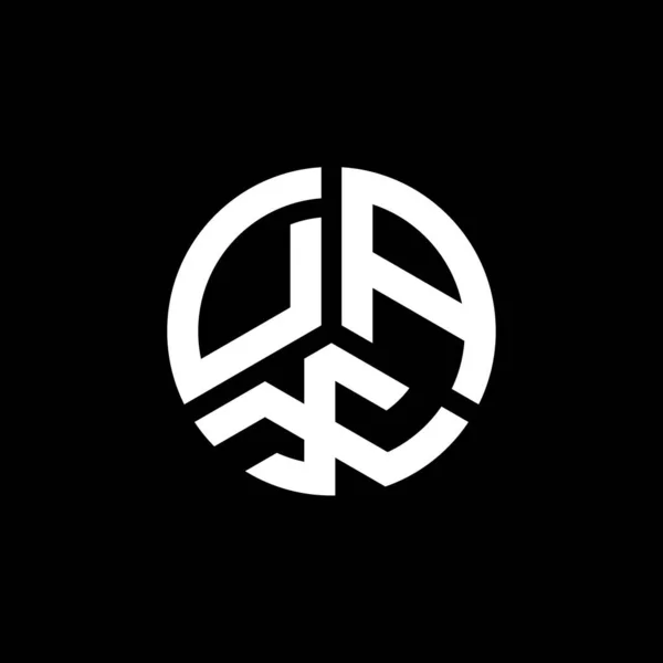Dax Logo Ontwerp Witte Achtergrond Dax Creatieve Initialen Letter Logo — Stockvector
