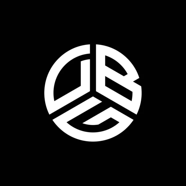 Projekt Logo Litery Dbg Białym Tle Kreatywne Inicjały Dbg Koncepcja — Wektor stockowy