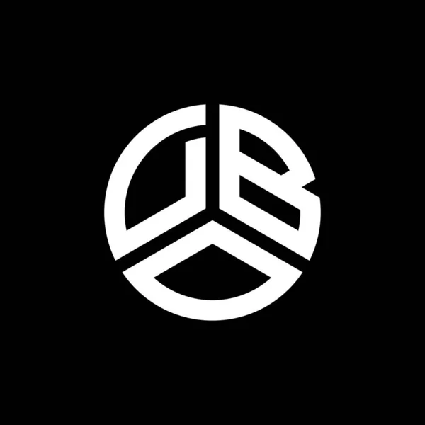 Dbo Літерний Дизайн Логотипу Білому Тлі Творчі Ініціали Dbo Мають — стоковий вектор