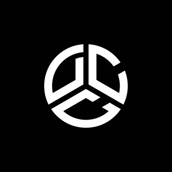 Dcc Буква Логотип Дизайн Белом Фоне Dcc Творческие Инициалы Буква — стоковый вектор