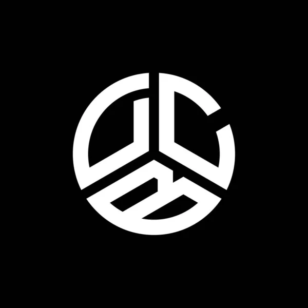 Diseño Del Logotipo Letra Dcb Sobre Fondo Blanco Dcb Iniciales — Vector de stock