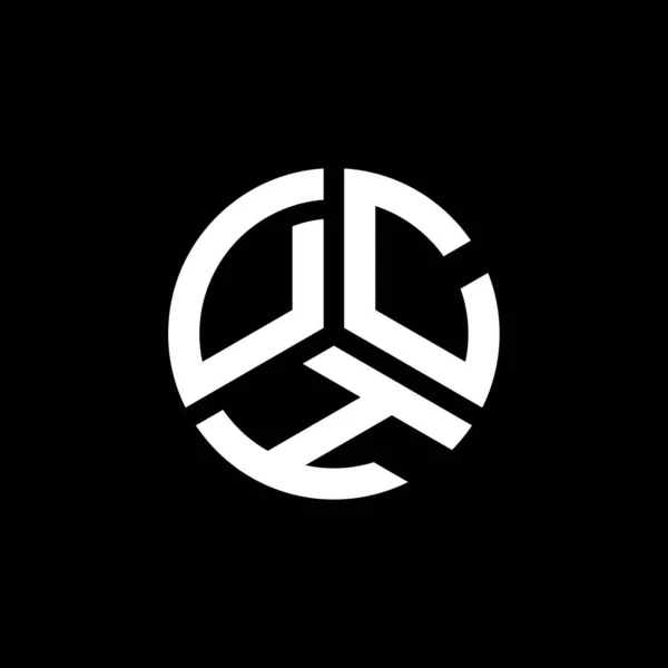 Design Logotipo Carta Dch Fundo Branco Dch Iniciais Criativas Conceito —  Vetores de Stock