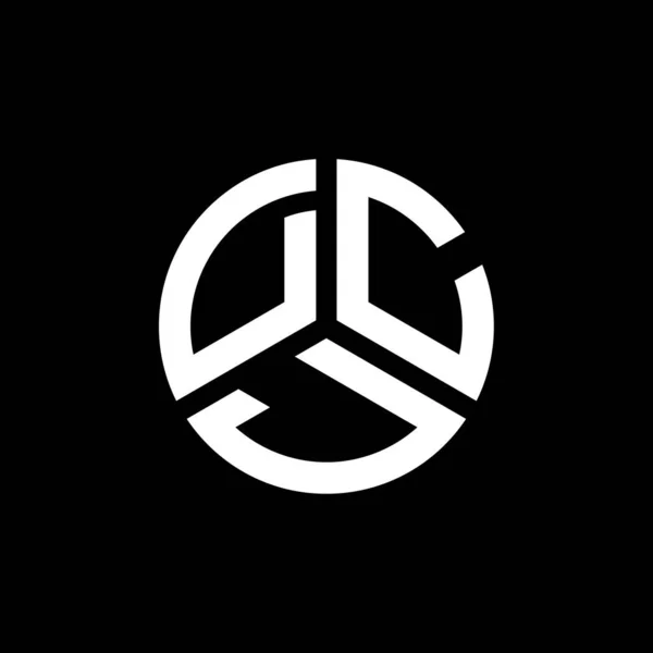 Projekt Logo Litery Dcj Białym Tle Kreatywne Inicjały Dcj Koncepcja — Wektor stockowy