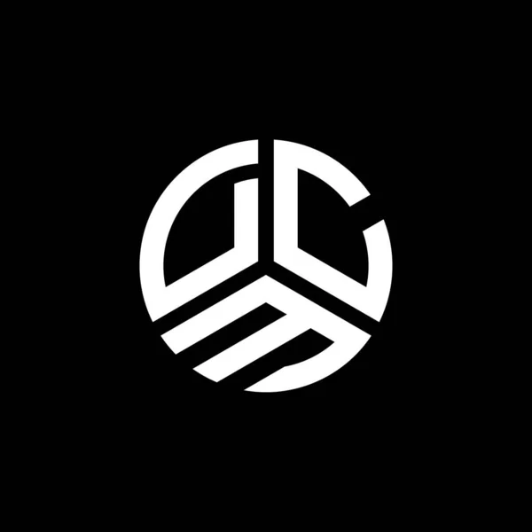 Logo Dcm Lettera Disegno Sfondo Bianco Dcm Creativo Iniziali Lettera — Vettoriale Stock