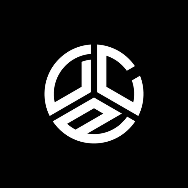 Diseño Del Logotipo Letra Dcp Sobre Fondo Blanco Dcp Iniciales — Archivo Imágenes Vectoriales