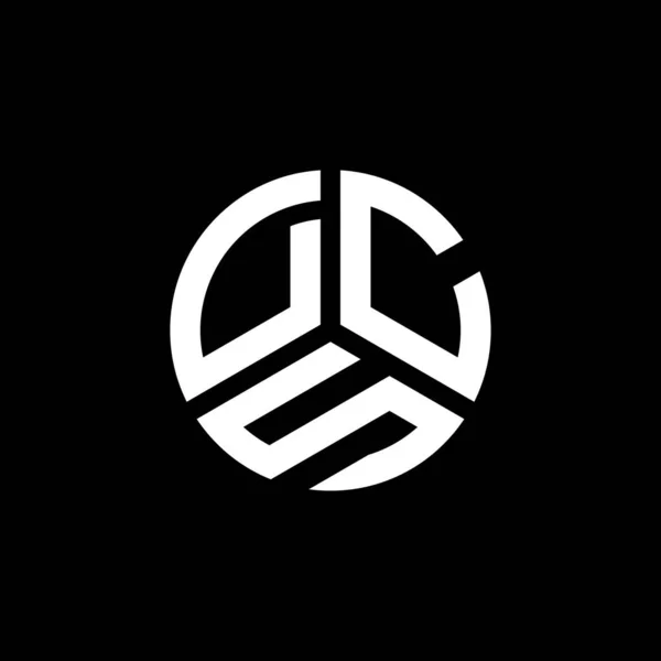 Dcs Letter Logo Design Auf Weißem Hintergrund Dcs Kreative Initialen — Stockvektor