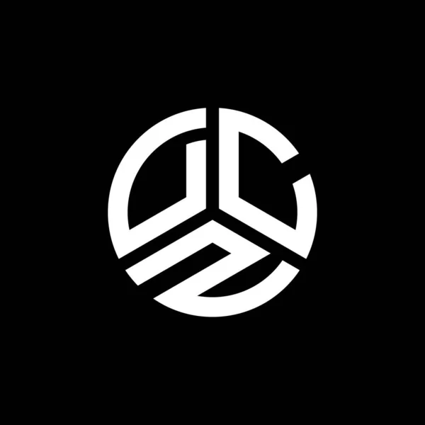 ホワイトを基調としたDczの文字ロゴデザイン Dczクリエイティブイニシャルレターロゴコンセプト Dcz文字デザイン — ストックベクタ