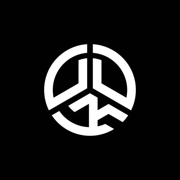 Σχεδιασμός Λογότυπου Γράμματα Ddk Λευκό Φόντο Ddk Δημιουργική Αρχικά Γράμμα — Διανυσματικό Αρχείο