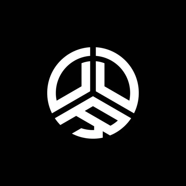 Diseño Del Logotipo Letra Ddr Sobre Fondo Blanco Ddr Iniciales — Vector de stock