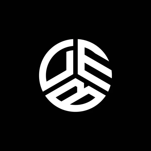 Logo Deb Sfondo Bianco Deb Creativo Iniziali Lettera Logo Concetto — Vettoriale Stock