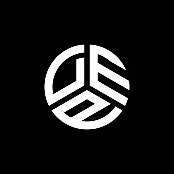 Dep Letter Logo Ontwerp Witte Achtergrond Dep Creatieve Initialen Letter — Stockvector