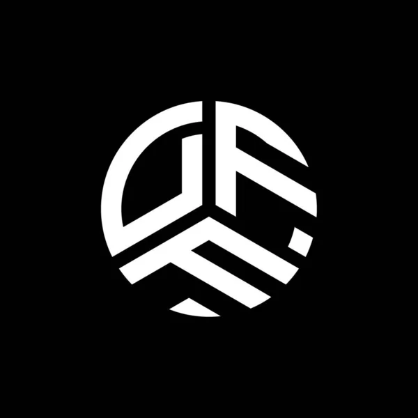 Dff Letter Logo Ontwerp Witte Achtergrond Dff Creatieve Initialen Letter — Stockvector