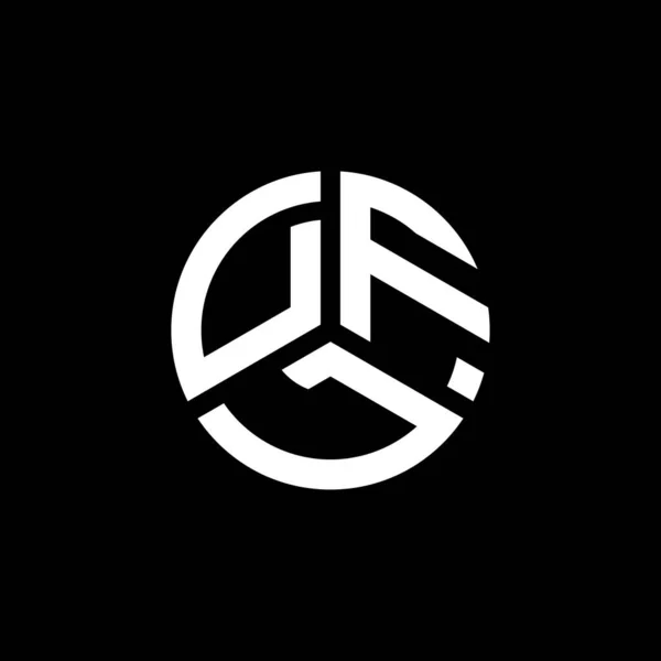 Diseño Del Logotipo Letra Dfl Sobre Fondo Blanco Dfl Iniciales — Vector de stock