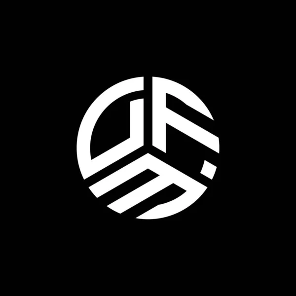 Dfm Letter Logo Ontwerp Witte Achtergrond Dfm Creatieve Initialen Letter — Stockvector