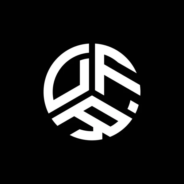 Design Logotipo Letra Dfr Fundo Branco Dfr Iniciais Criativas Conceito — Vetor de Stock