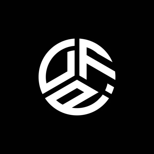 Dfp Letter Logo Design White Background Dfp Creative Initials Letter — Stock Vector