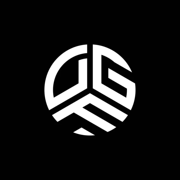 Дизайн Логотипа Буквы Dgf Белом Фоне Концепция Логотипа Инициалами Dgf — стоковый вектор