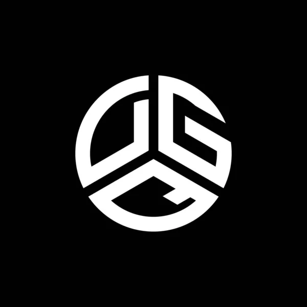 Beyaz Arka Planda Dgq Harf Logosu Tasarımı Dgq Yaratıcı Harflerin — Stok Vektör