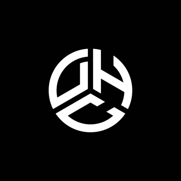 Dhc Lettre Logo Design Sur Fond Blanc Dhc Initiales Créatives — Image vectorielle