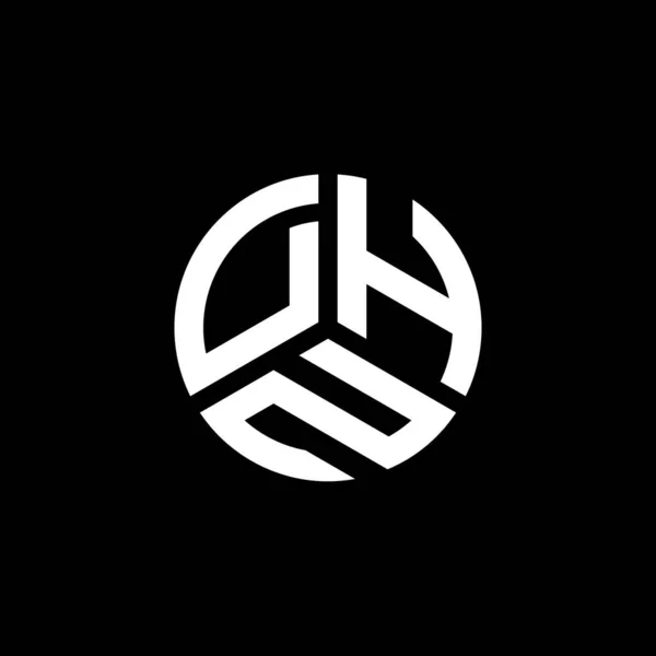 Дизайн Логотипа Dhn Белом Фоне Творческие Инициалы Буквенно Обозначают Концепцию — стоковый вектор