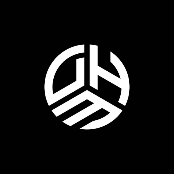 Diseño Del Logotipo Letra Dhm Sobre Fondo Blanco Dhm Iniciales — Archivo Imágenes Vectoriales