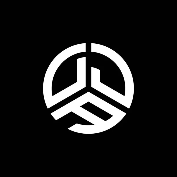 Desain Logo Surat Dja Pada Latar Belakang Putih Dja Kreatif - Stok Vektor