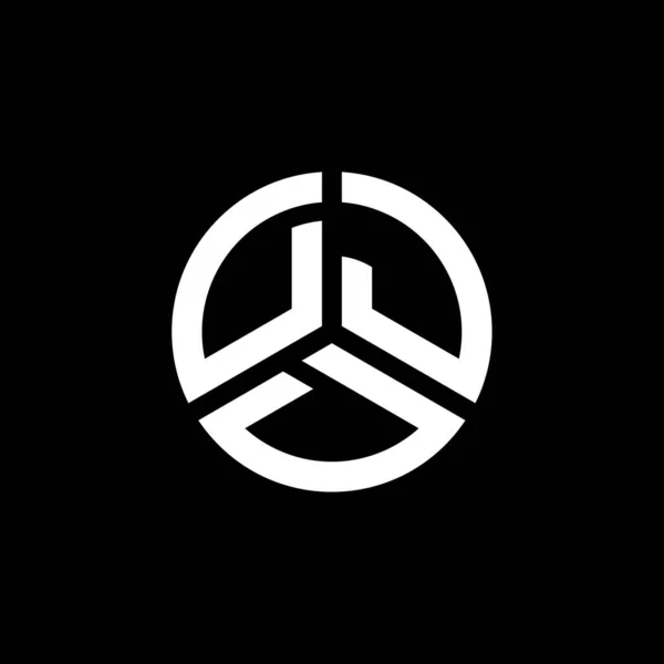 Design Logo Literei Djd Fundal Alb Djd Creativ Iniţiale Literă — Vector de stoc