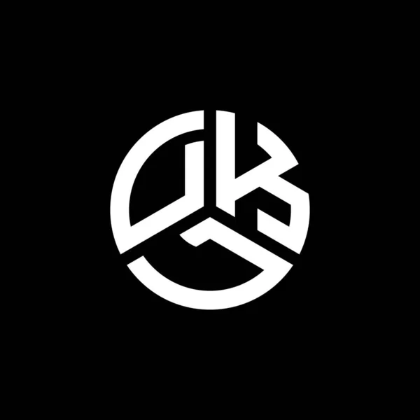 Logo Desain Huruf Dkl Pada Latar Belakang Putih Dkl Kreatif - Stok Vektor