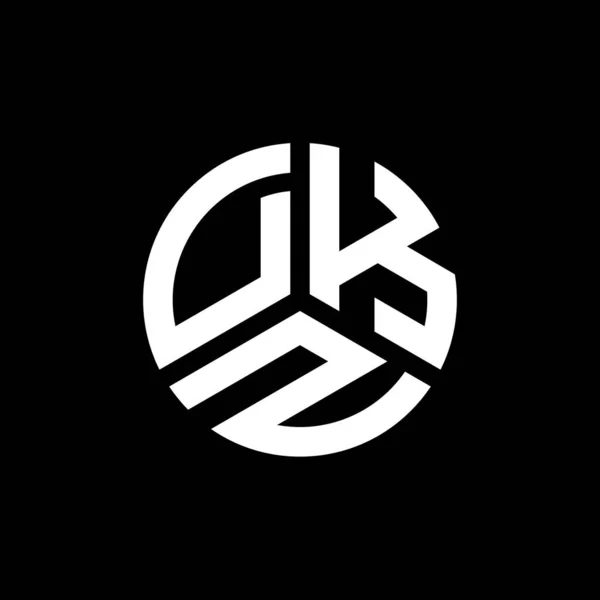Diseño Del Logotipo Letra Dkz Sobre Fondo Blanco Dkz Iniciales — Vector de stock