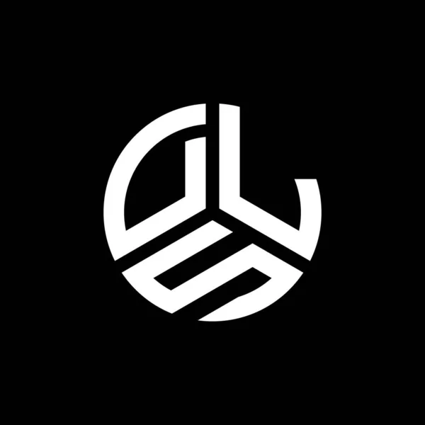 Design Logotipo Carta Dls Fundo Branco Dls Iniciais Criativas Conceito — Vetor de Stock