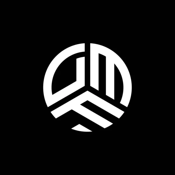 Dmf Letter Logo Design White Background Dmf Creative Initials Letter — Stock Vector