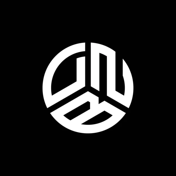 Dnb Logo Ontwerp Witte Achtergrond Dnb Creatieve Initialen Letter Logo — Stockvector