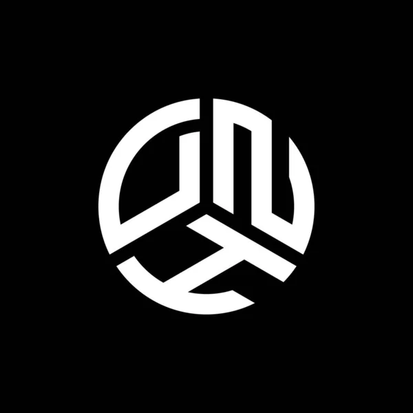 Design Logo Literei Dnh Fundal Alb Dnh Creativ Iniţiale Literă — Vector de stoc
