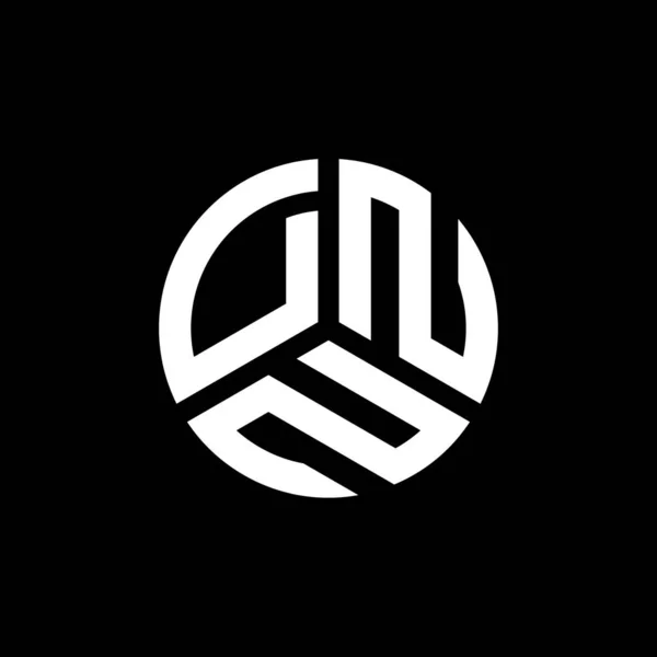 Design Logo Literei Dnn Fundal Alb Dnn Creativ Iniţiale Literă — Vector de stoc