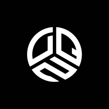 Beyaz arka planda DQN harf logosu tasarımı. DQN yaratıcı harflerin baş harfleri logo kavramı. DQN harf tasarımı.