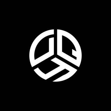 Beyaz arka planda DQY harf logosu tasarımı. DQY yaratıcı harflerin baş harfleri logo kavramı. DQY harf tasarımı.