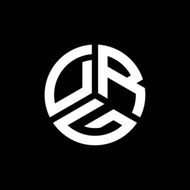 Beyaz arkaplanda DRG harf logosu tasarımı. DRG yaratıcı harflerin baş harfleri logo kavramı. DRG harf tasarımı.