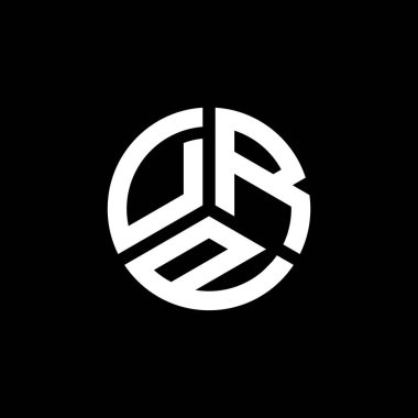 Beyaz arkaplanda DRP harf logosu tasarımı. DRP yaratıcı harflerin baş harfleri logo kavramı. DRP harf tasarımı.
