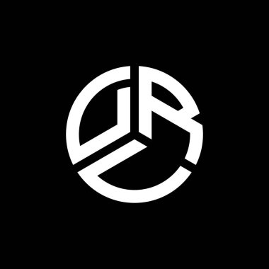 Beyaz arkaplanda DRV harf logosu tasarımı. DRV yaratıcı harflerin baş harfleri logo kavramı. DRV harf tasarımı.