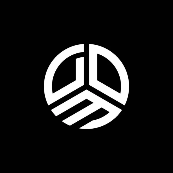 Logo Huruf Dom Desain Pada Latar Belakang Putih Dom Kreatif - Stok Vektor