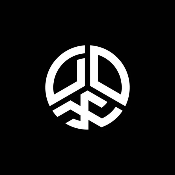 Beyaz Arka Planda Dox Harfli Logo Tasarımı Dox Yaratıcı Harf — Stok Vektör